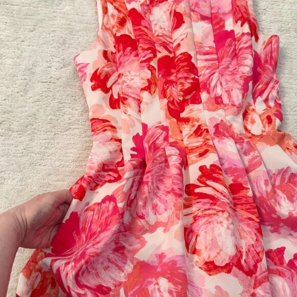 Jessica Howard Floral Print Dress Size 6 Sleeveless Fit Flare Coquette Feminine - Picture 11 of 11